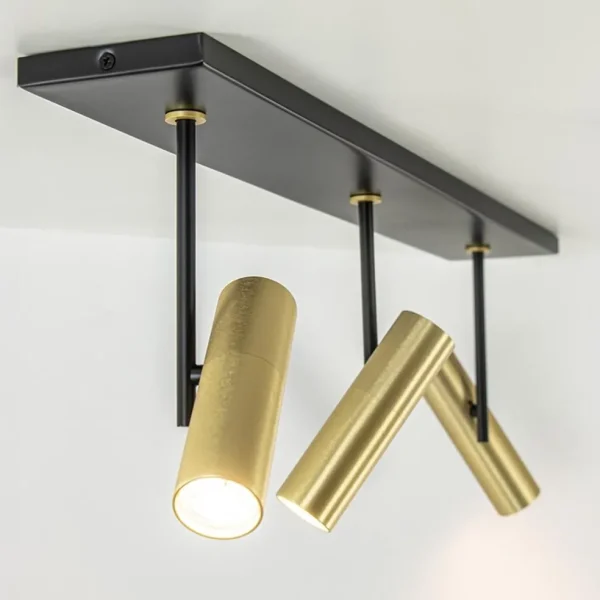 plafondspot_trend_l_zwart_3.webp Sale Straluma Plafondspot Trend 3L zwart/goud gu10 mini