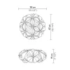 plafondwandlamp_la_vie_bl_3.webp Store Straluma Plafond-/wandlamp La Vie blue 50cm