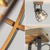 plafondwandlamp_matrix_zw_2.webp Discount Straluma Plafond/wandlamp Matrix zwarte korf met hout