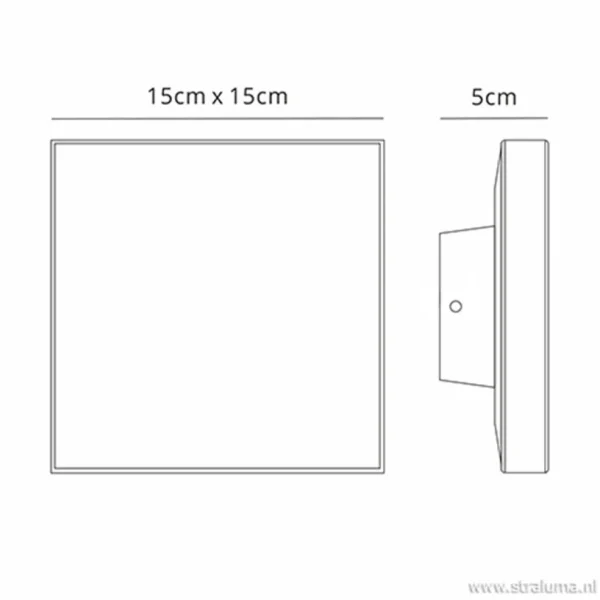 plafondwandlamp_square_an_3.webp Sale Straluma Plafond/wandlamp square antraciet