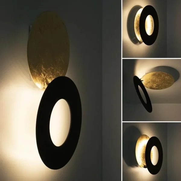 plafondwandlamp_vera__gol_2.webp Best Sale Straluma Plafond/wandlamp Vera 21 goldleaf/zwart