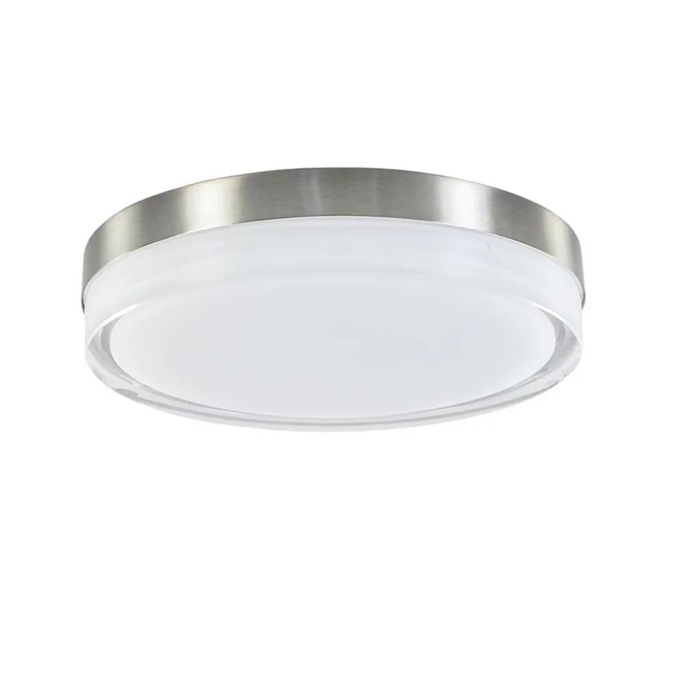 New Straluma **Plafonniere nikkel opaal IP44 3-step d
