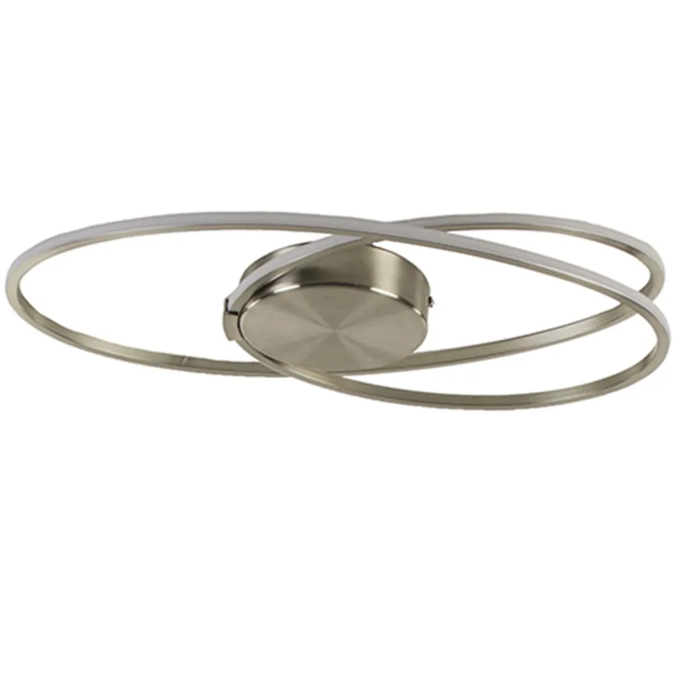 plafonnire_eclipse_nikkel_0.webp Best Sale Straluma Plafonnière Eclipse nikkel led 3-st.dimb