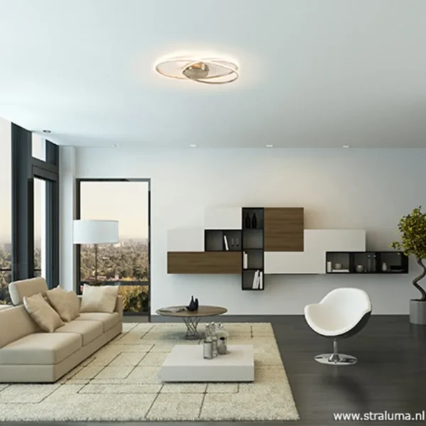 plafonnire_eclipse_nikkel_4.webp Best Sale Straluma Plafonnière Eclipse nikkel led 3-st.dimb