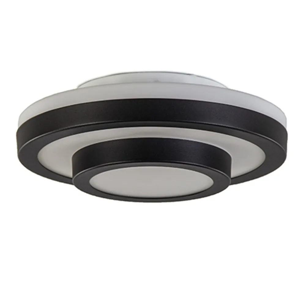 plafonnire_master_zwartop_0.webp Outlet Straluma Plafonnière Master zwart+opaal glas IP44