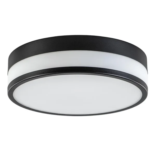 plafonnire_zwartopaal_gla_0.webp Online Straluma Plafonnière zwart/opaal glas 3-step dim IP44