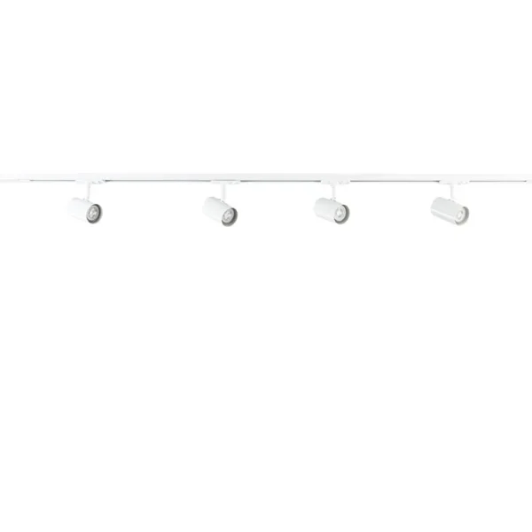 Outlet Straluma Railsysteem set wit inclusief 4 spots tube