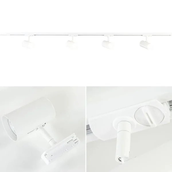 Outlet Straluma Railsysteem set wit inclusief 4 spots tube
