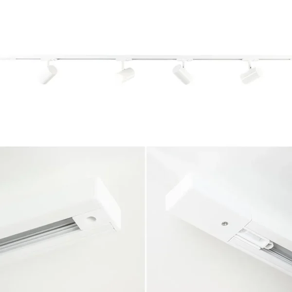 Outlet Straluma Railsysteem set wit inclusief 4 spots tube