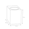 rechthoekige_buitenlamp_d_3.webp New Straluma Rechthoekige buitenlamp downlighter mat wit