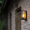rechthoekige_buitenlamp_z_3.webp Outlet Straluma Rechthoekige buitenlamp zwart met houtlook en glas