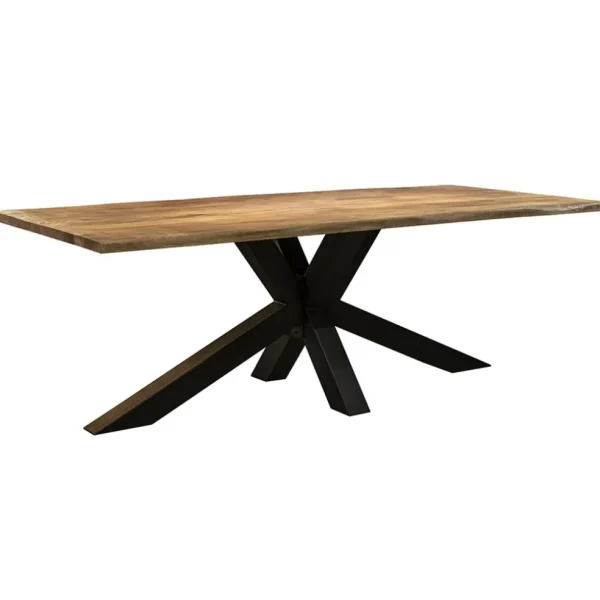 rechthoekige_eettafel_man_0.webp Sale Straluma Rechthoekige eettafel mango hout met kruispoot