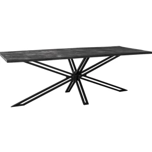 rechthoekige_eettafel_zwa_0.webp New Straluma Rechthoekige eettafel zwart mangohout met kruispoot 220 cm