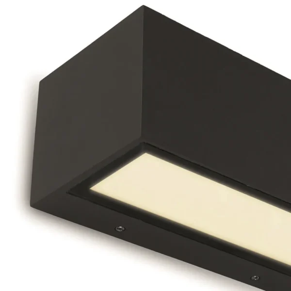 rechthoekige_led_buitenla_1.webp Flash Sale Straluma Rechthoekige LED buitenlamp up+down mat zwart