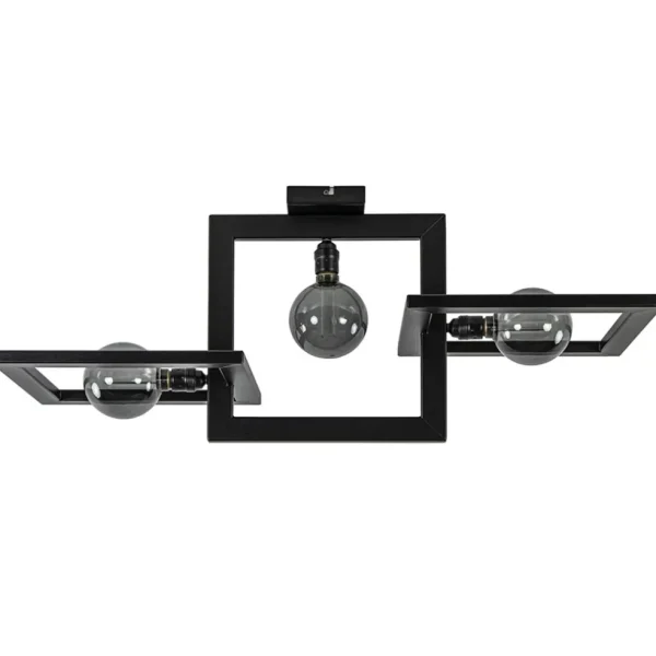 rechthoekige_plafondlamp__0.webp Outlet Straluma Rechthoekige plafondlamp triple square mat zwart