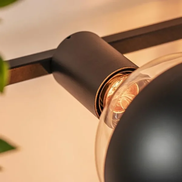 Flash Sale Straluma Rechthoekige wandlamp zwart frame met plantenpotten