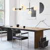 retro_eettafel_hanglamp_z_4.webp New Straluma Retro eettafel hanglamp zwart met witte glazen bollen