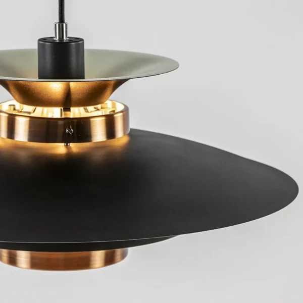 retro_hanglamp_zwart_met__2.webp Outlet Straluma Retro hanglamp zwart met koper 50 cm