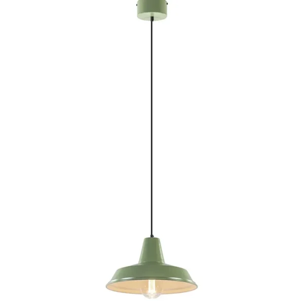 retro_metalen_hanglamp_gr_1.webp Cheap Straluma Retro metalen hanglamp groen met wit