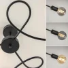 Cheap Straluma Retro plafondlamp pendel mat zwart 3-lichts