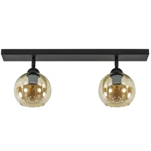 retro_plafondlamp_zwart_m_0-4.webp New Straluma Retro plafondlamp zwart met amber glas verstelbaar