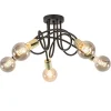 retro_plafondlamp_zwart_m_1.webp Best Straluma Retro plafondlamp zwart met gouden pendels