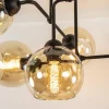 retro_plafondlamp_zwart_m_2-1.webp Sale Straluma Retro plafondlamp zwart met amber glas 6-lichts