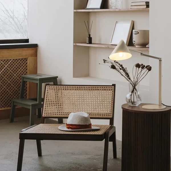Store Straluma Retro tafellamp met kap verstelbaar zand