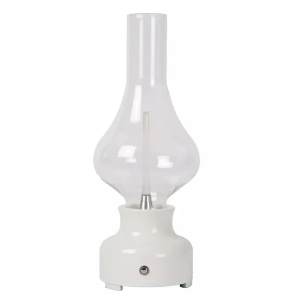 retro_tafellamp_olielamp__0.webp Best Straluma Retro tafellamp olielamp op batterij wit