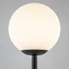 retro_vloerlamp_mat_zwart_2.webp Online Straluma Retro vloerlamp mat zwart met witte glazen bol