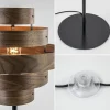 retro_vloerlamp_zwart_met_3.webp Online Straluma Retro vloerlamp zwart met walnoot houten kap