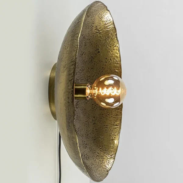 Sale Straluma Robuuste wandlamp Neva rond 50 cm antiek brons