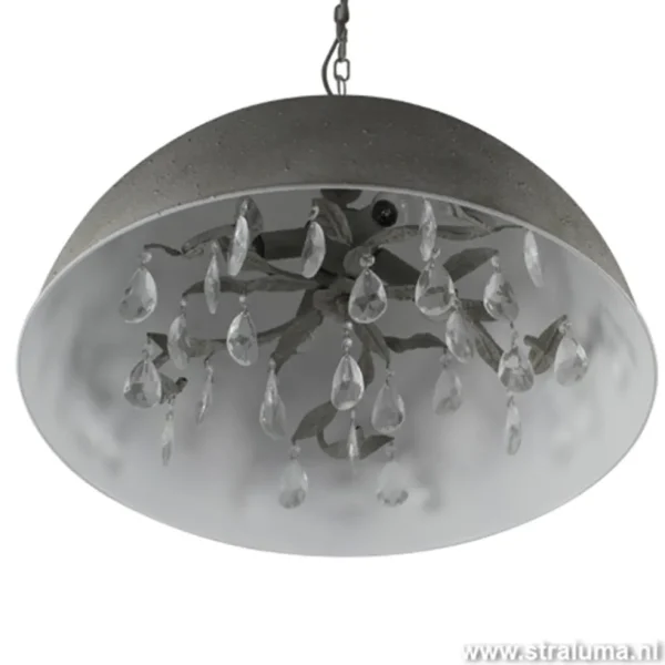 romantische_hanglamp_koep_1.webp Best Straluma Romantische hanglamp koepel eettafel