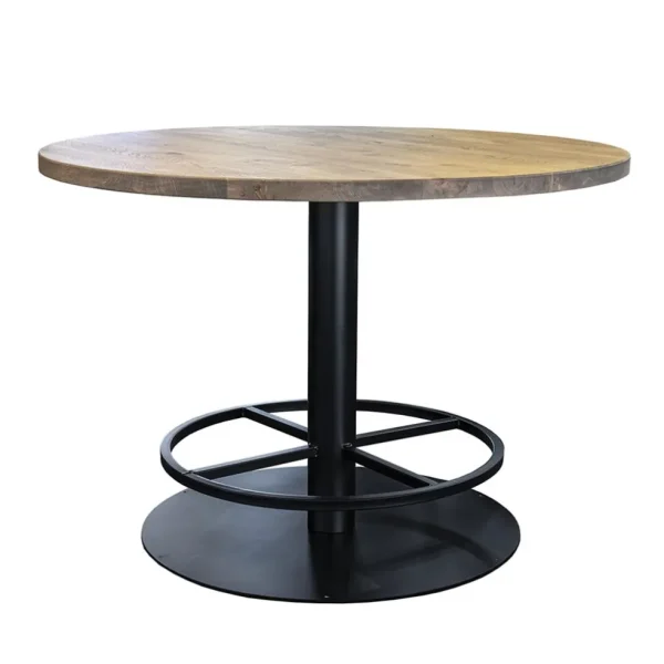 Store Straluma Ronde bartafel Woodstock grijs/zwart Ø130x92 cm