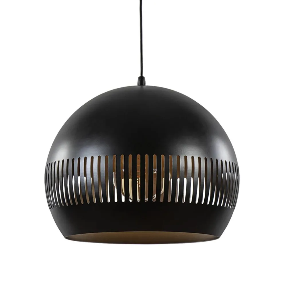 ronde_hanglamp_koepel_zwa_0.webp Hot Straluma Ronde hanglamp koepel zwart/goud 40 cm