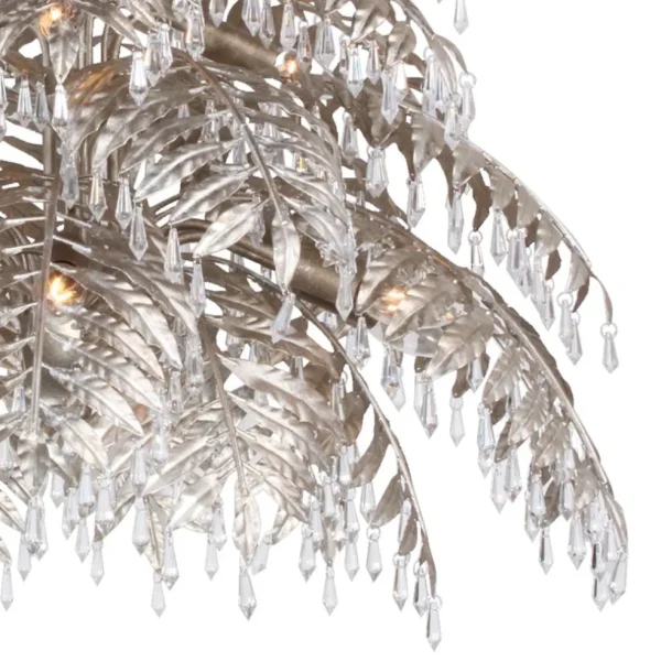 ronde_hanglamp_palm_ambac_1.webp Online Straluma Ronde hanglamp palm ambachtelijk zilver