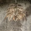 ronde_hanglamp_palm_ambac_2.webp Online Straluma Ronde hanglamp palm ambachtelijk zilver