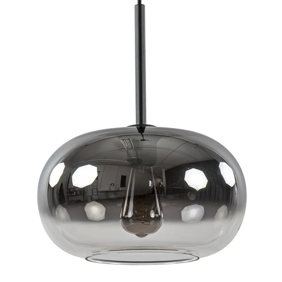 ronde_hanglamp_zwart_met__0.webp Cheap Straluma Ronde hanglamp zwart met smoke/helder glas gradient