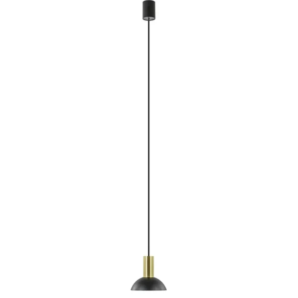 ronde_hanglamp_zwart_met__1-1.webp Shop Straluma Ronde hanglamp zwart met brons klein