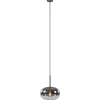 Cheap Straluma Ronde hanglamp zwart met smoke/helder glas gradient
