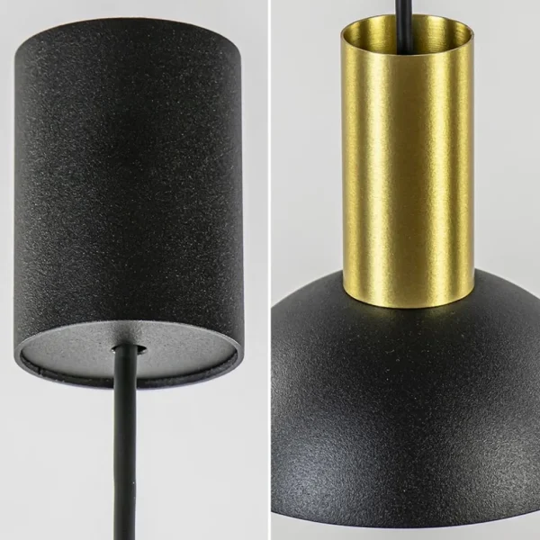 ronde_hanglamp_zwart_met__2-1.webp Shop Straluma Ronde hanglamp zwart met brons klein