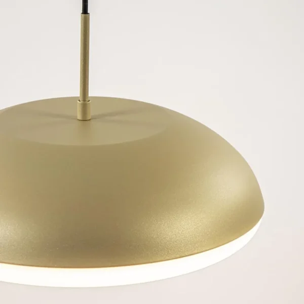 Store Straluma Ronde koepel hanglamp goud met witte kap