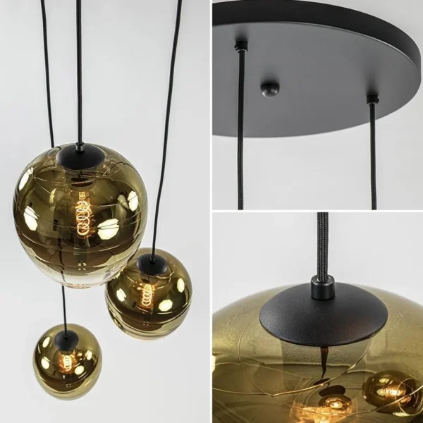 ronde_lichts_hanglamp_gol_2.webp Best Straluma Ronde 3-lichts hanglamp golden gradient met zwart