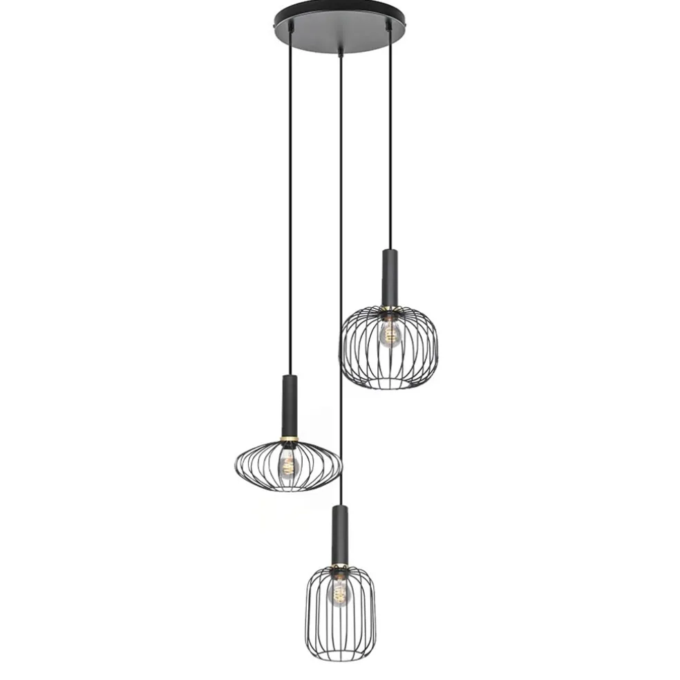 ronde_lichts_hanglamp_met_0-1.webp New Straluma Ronde 3-lichts hanglamp met draadkappen divers