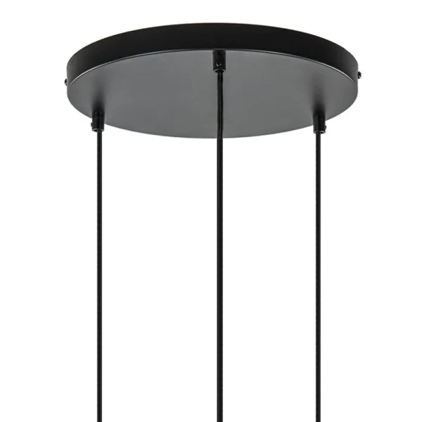 New Straluma Ronde 3-lichts hanglamp met draadkappen divers