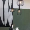 New Straluma Ronde 3-lichts hanglamp met draadkappen divers
