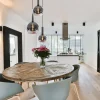 ronde_lichts_hanglamp_met_4.webp New Straluma Ronde 3-lichts hanglamp met diverse smoke glazen kappen