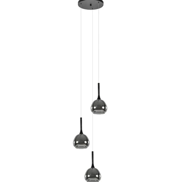 ronde_lichts_hanglamp_zwa_1-7.webp Hot Straluma Ronde 3-lichts hanglamp zwart met smoke glas
