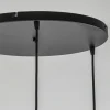 Discount Straluma Ronde 3-lichts hanglamp zwart met smoke/helder glas