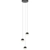Clearance Straluma Ronde 3-Lichts LED hanglamp met zwarte bollen dimbaar